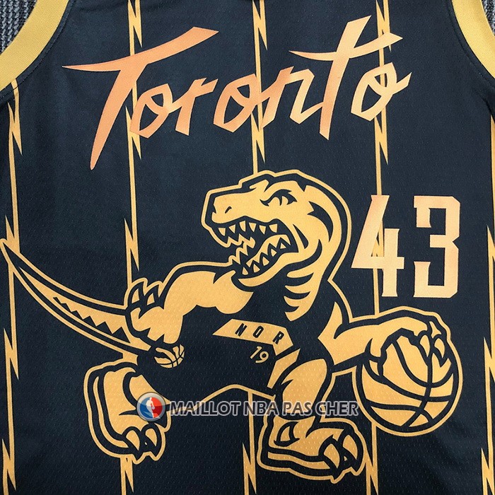 Maillot Tornto Raptors Pascal Siakam NO 43 Ville 2021-22 Noir